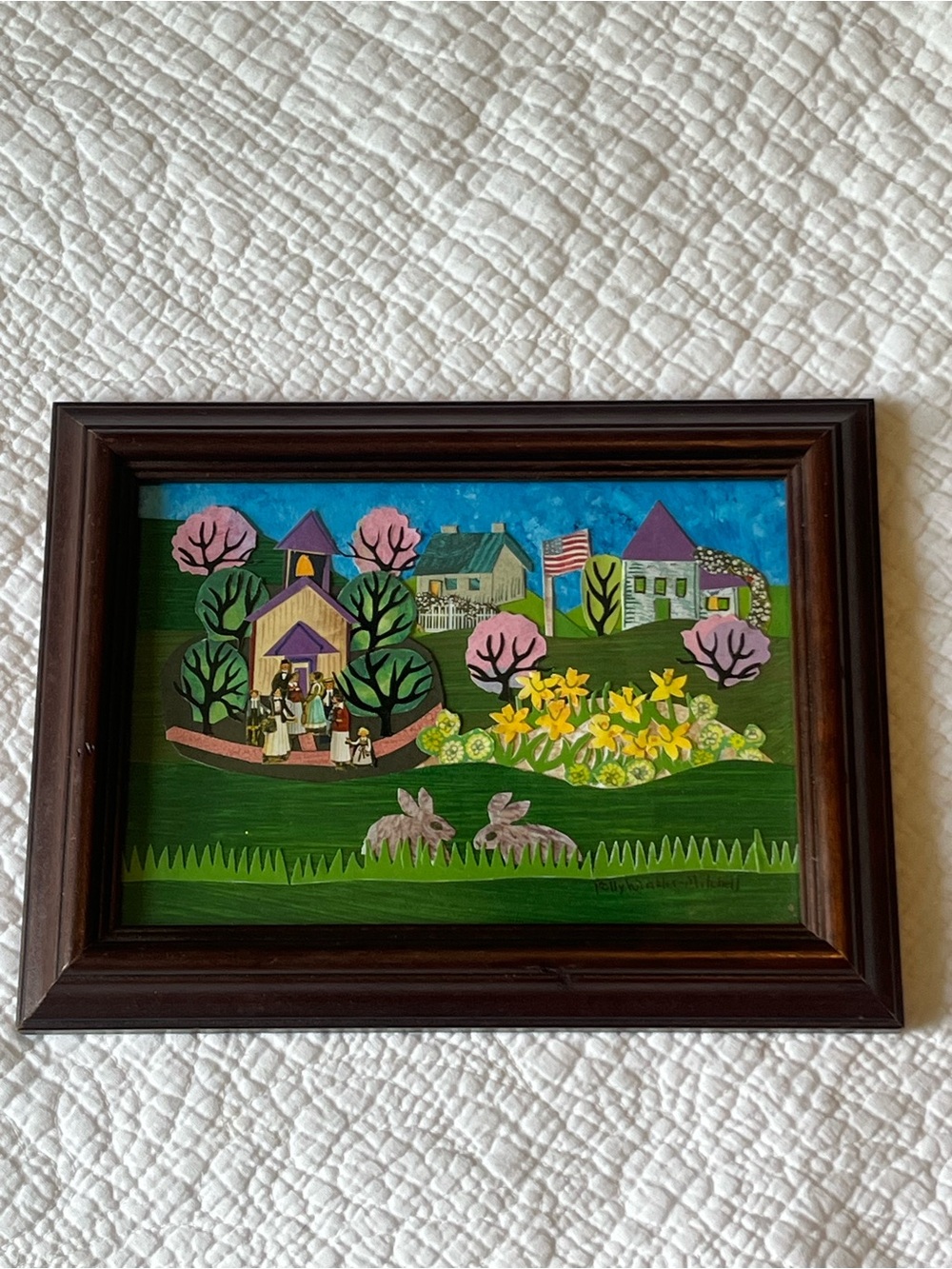 Polly Winkler- Mitchell Original Folk Art Collage